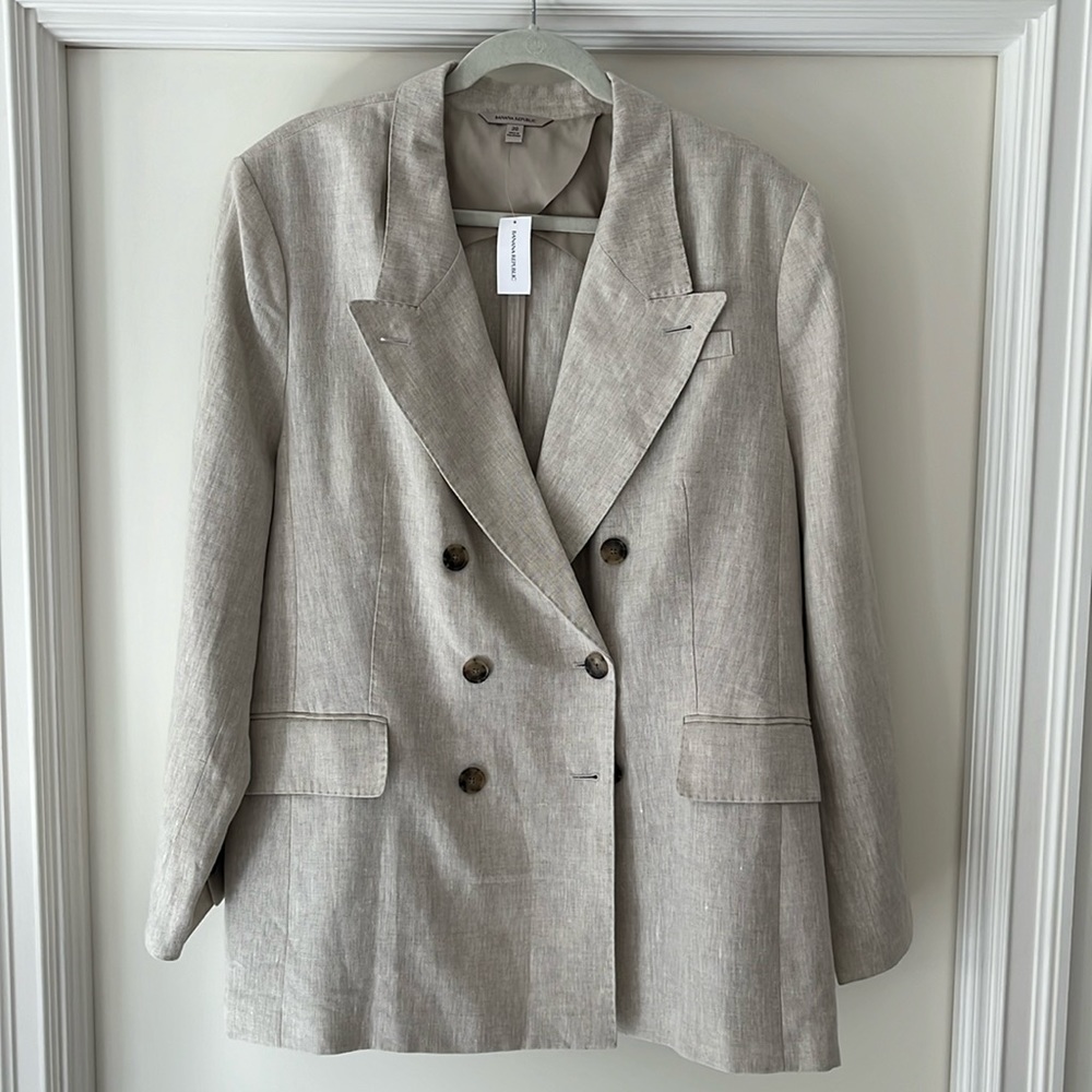 Banana Republic Linen Blazer Size 20